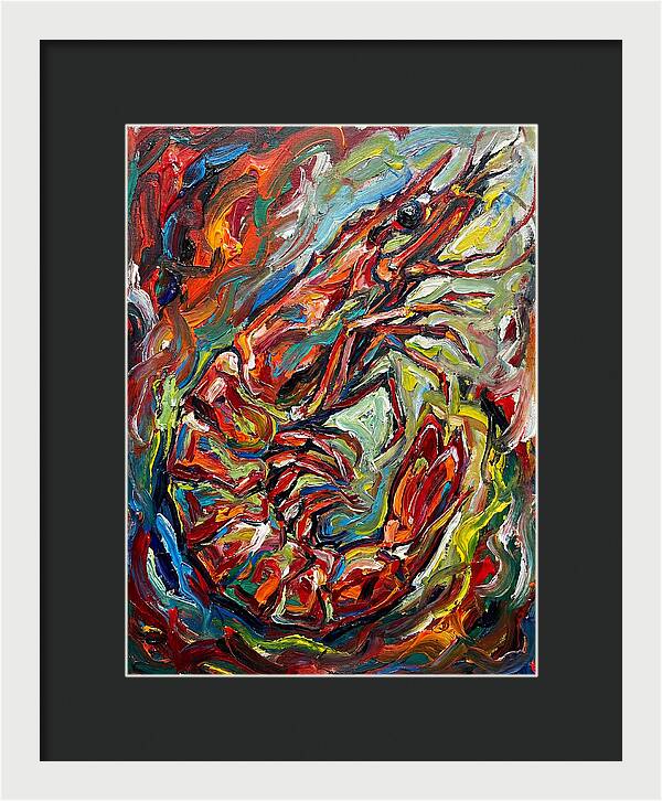 Prawn In Vibrant Swirls