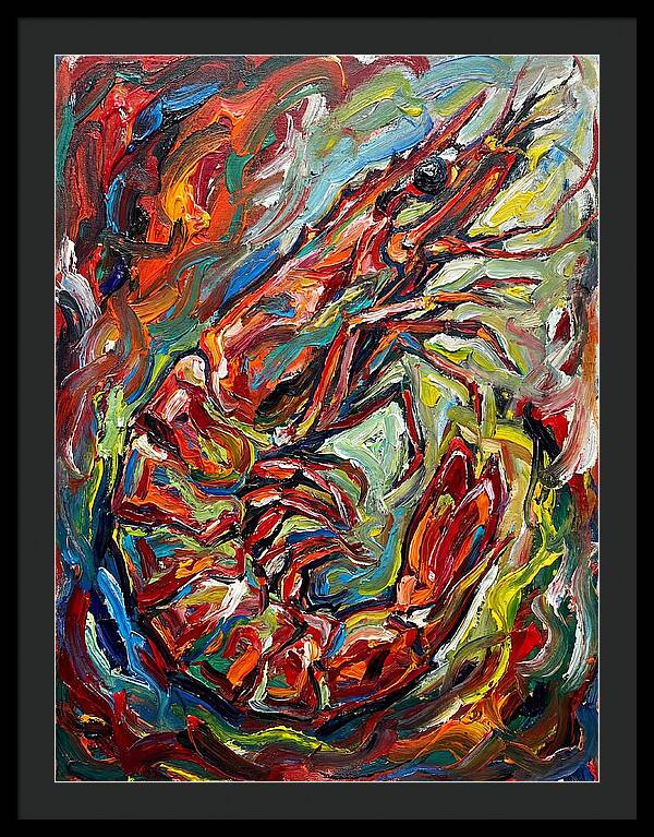 Prawn In Vibrant Swirls