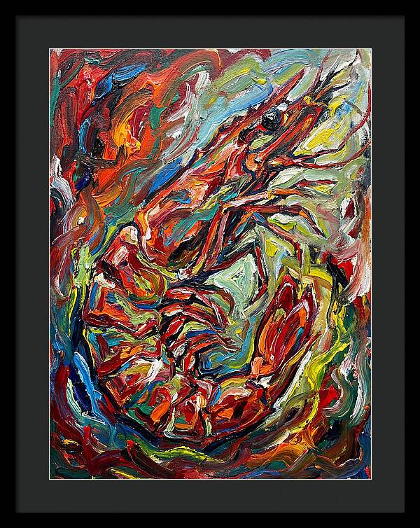 Prawn In Vibrant Swirls