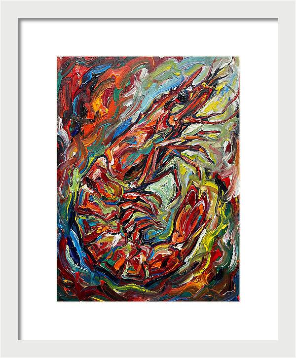 Prawn In Vibrant Swirls