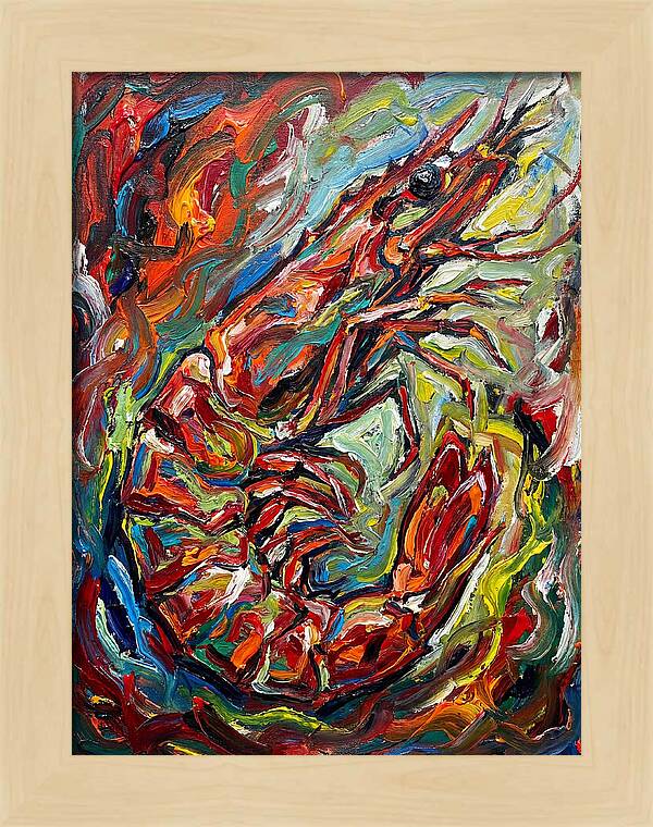 Prawn In Vibrant Swirls