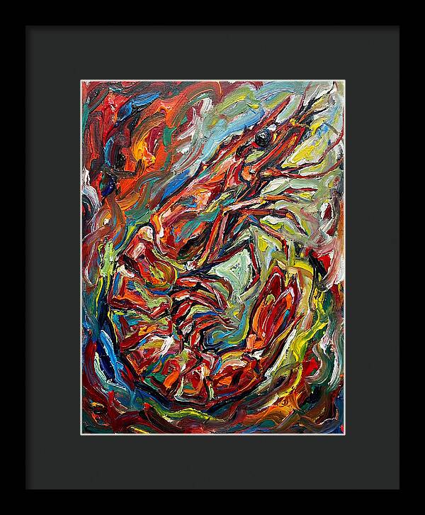 Prawn In Vibrant Swirls