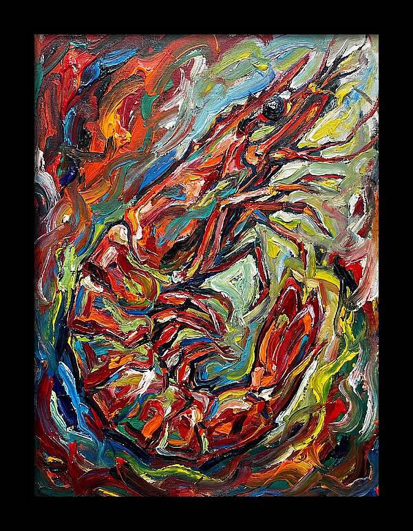 Prawn In Vibrant Swirls