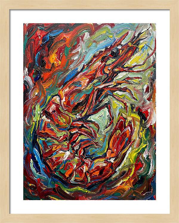 Prawn In Vibrant Swirls