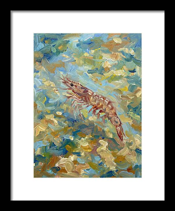 Prawn In Vibrant Waters