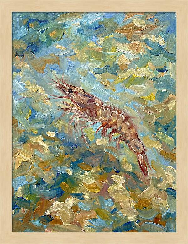 Prawn In Vibrant Waters