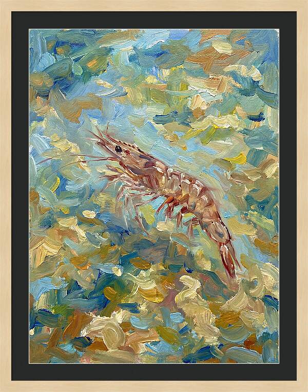 Prawn In Vibrant Waters