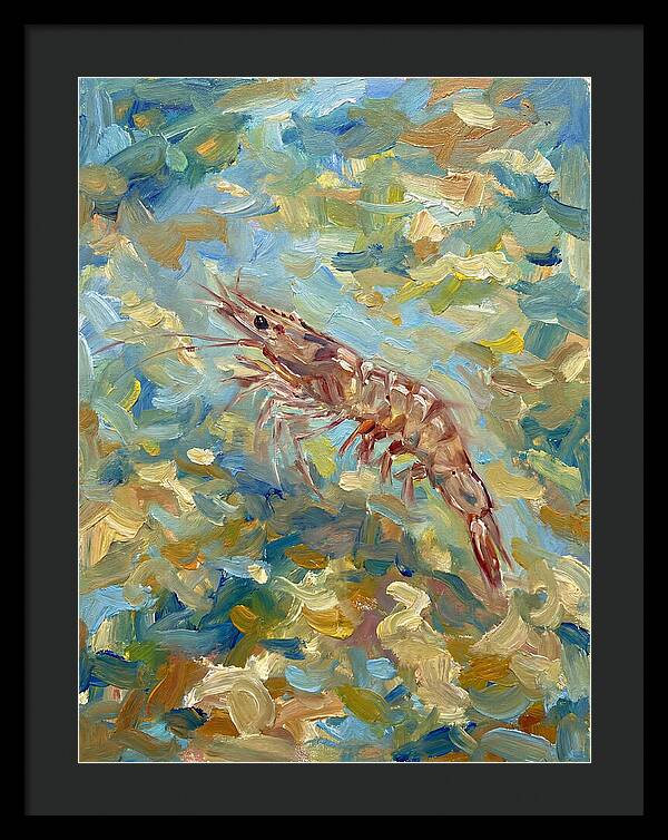 Prawn In Vibrant Waters