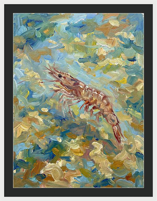 Prawn In Vibrant Waters