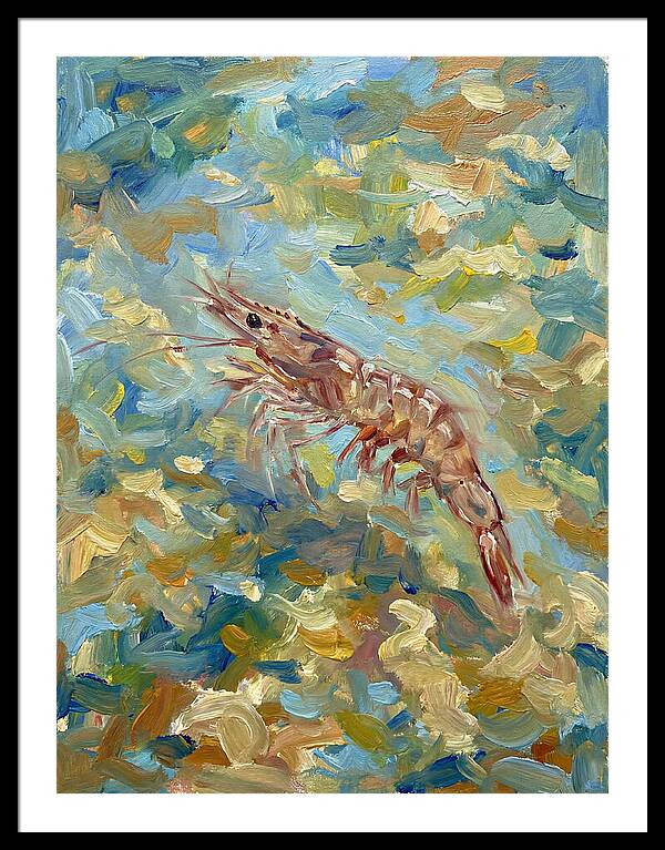 Prawn In Vibrant Waters