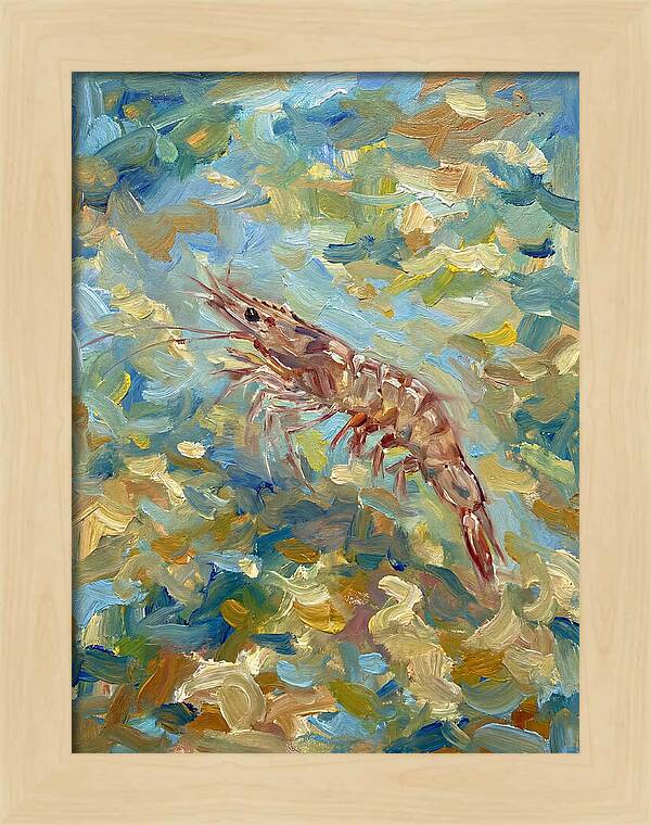 Prawn In Vibrant Waters
