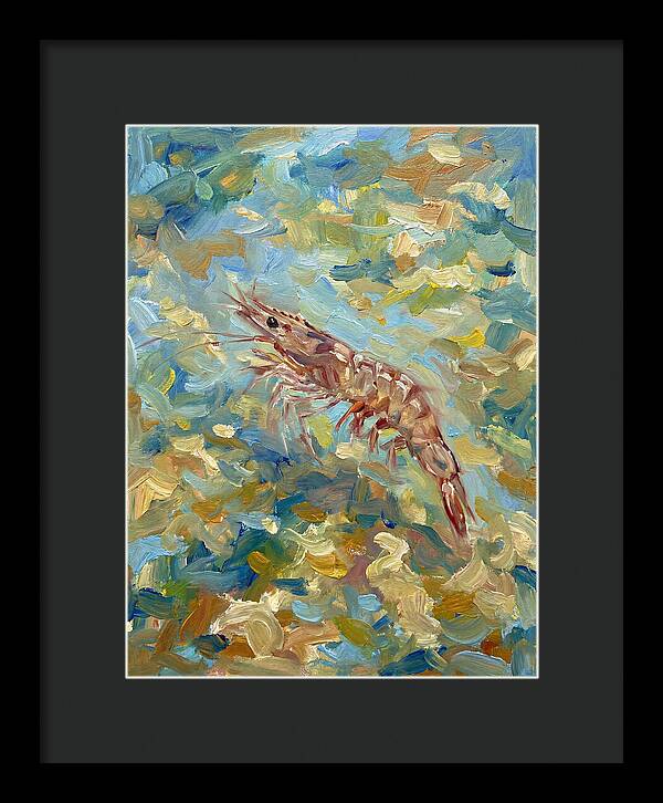 Prawn In Vibrant Waters