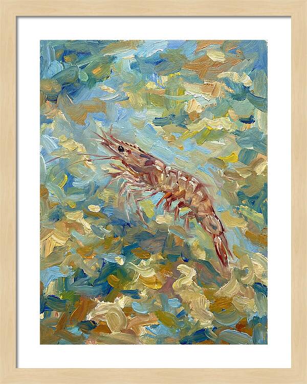 Prawn In Vibrant Waters