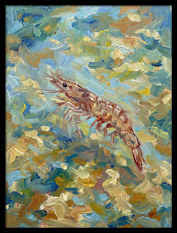 Prawn In Vibrant Waters