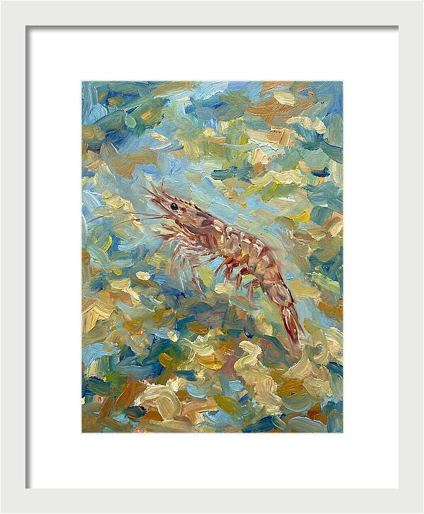 Prawn In Vibrant Waters