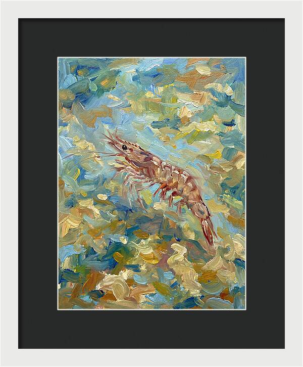 Prawn In Vibrant Waters