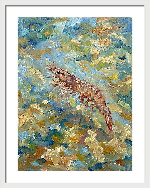 Prawn In Vibrant Waters