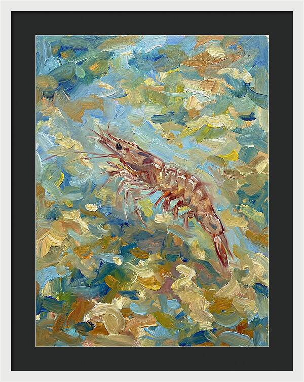 Prawn In Vibrant Waters