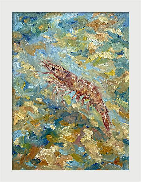 Prawn In Vibrant Waters