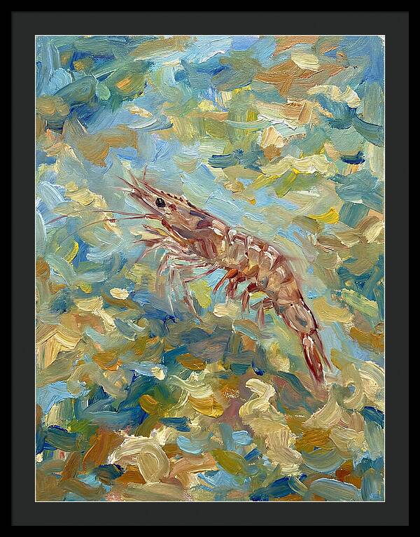 Prawn In Vibrant Waters