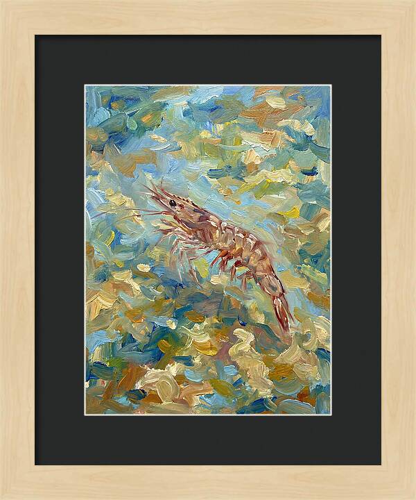Prawn In Vibrant Waters