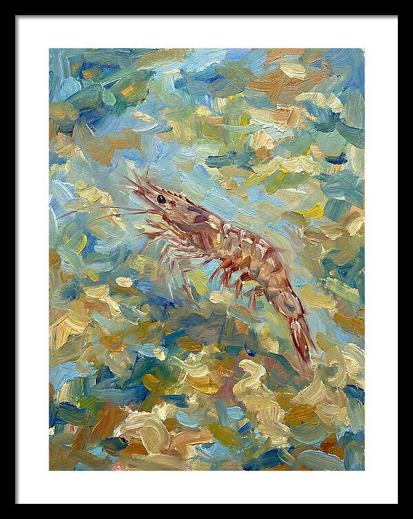 Prawn In Vibrant Waters