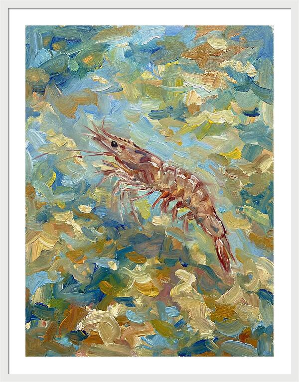 Prawn In Vibrant Waters