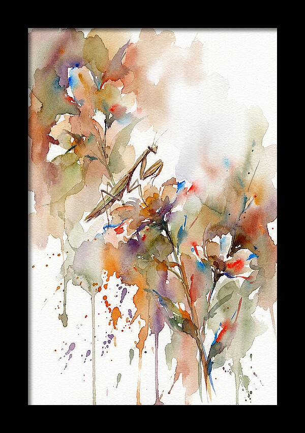 Praying Mantis Among Blossoms