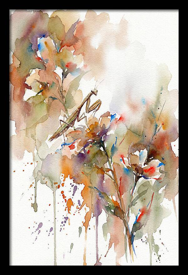 Praying Mantis Among Blossoms