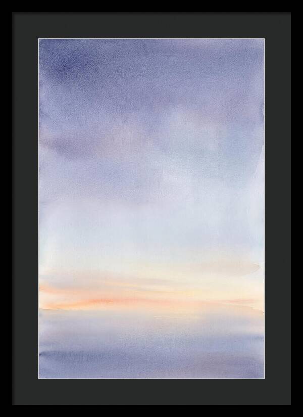 Pre Dawn Sky With Thin Orange Horizon