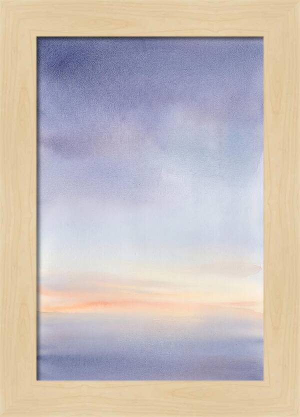 Pre Dawn Sky With Thin Orange Horizon