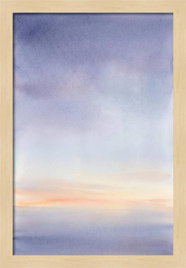 Pre Dawn Sky With Thin Orange Horizon