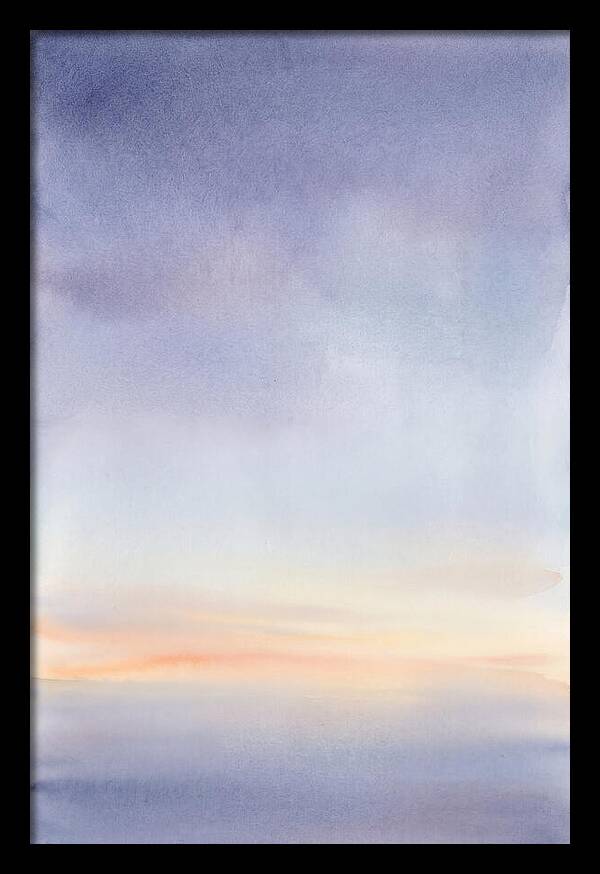 Pre Dawn Sky With Thin Orange Horizon