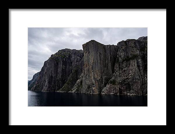 Preikestolen Cliff Overlooking Lysefjord