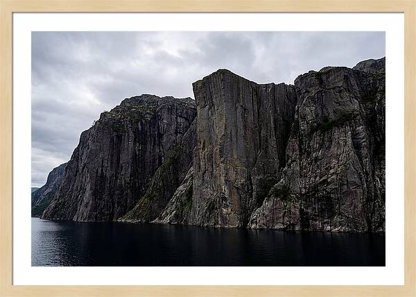 Preikestolen Cliff Overlooking Lysefjord