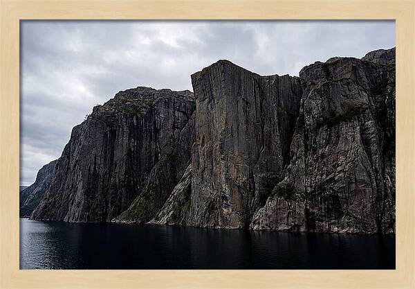 Preikestolen Cliff Overlooking Lysefjord