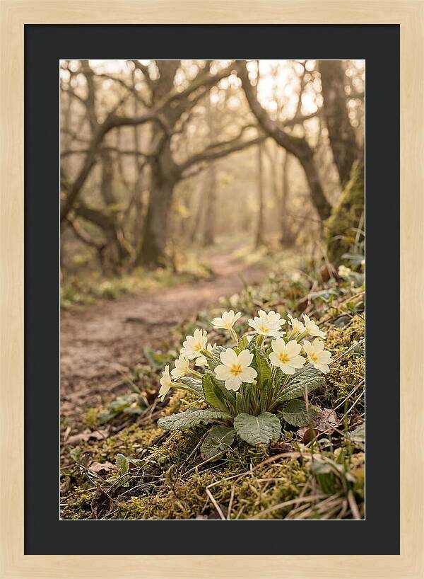 Primrose Cluster In Soft Yellow