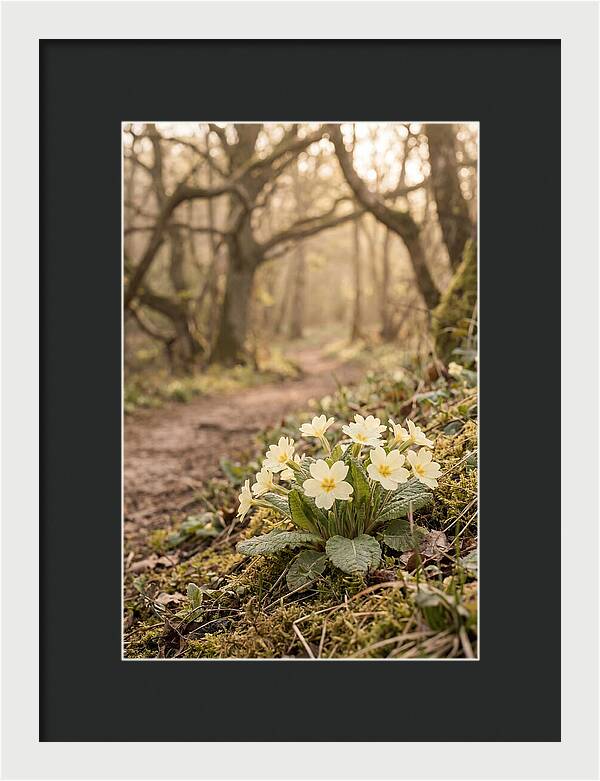 Primrose Cluster In Soft Yellow