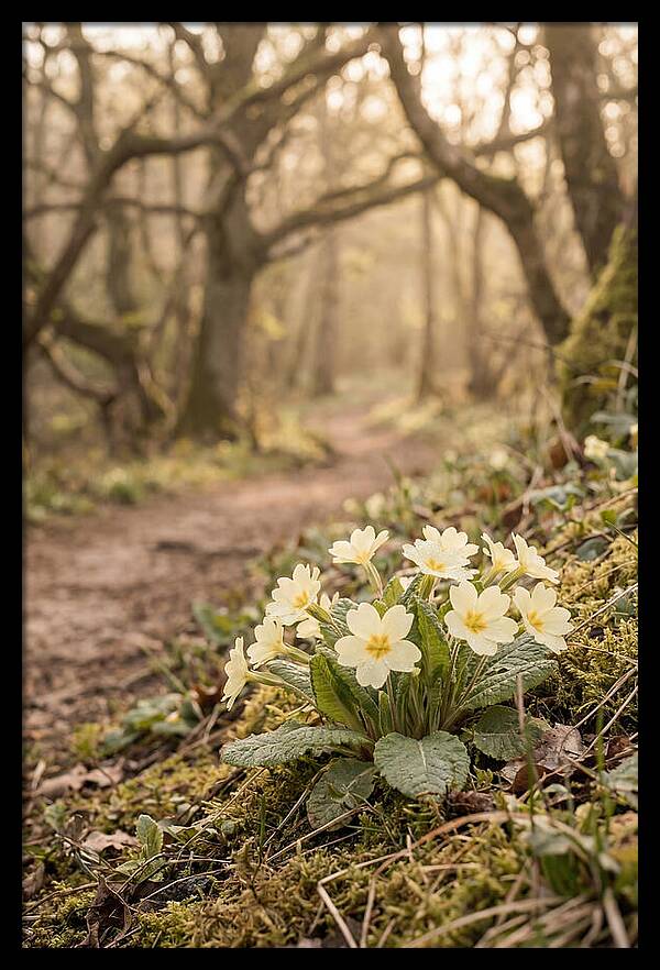 Primrose Cluster In Soft Yellow