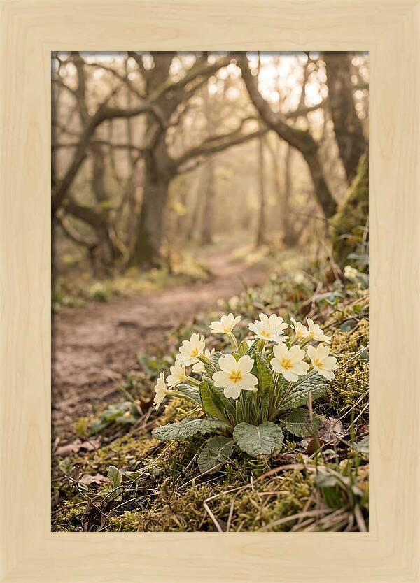 Primrose Cluster In Soft Yellow
