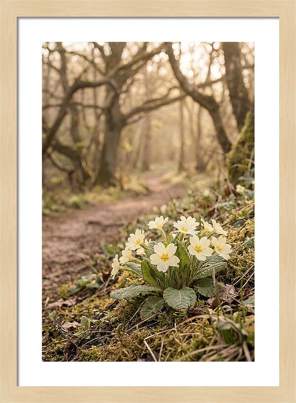 Primrose Cluster In Soft Yellow