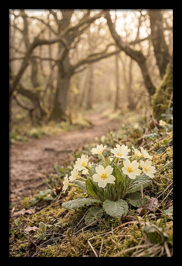 Primrose Cluster In Soft Yellow