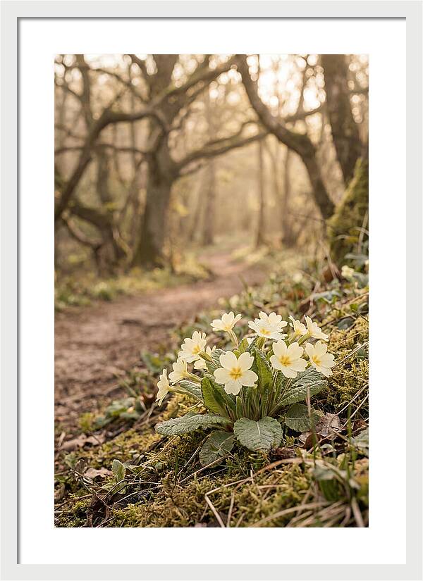 Primrose Cluster In Soft Yellow