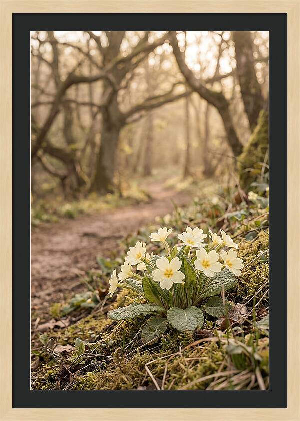 Primrose Cluster In Soft Yellow