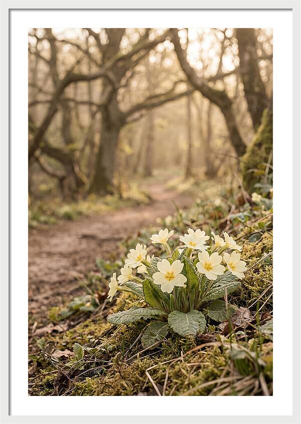 Primrose Cluster In Soft Yellow