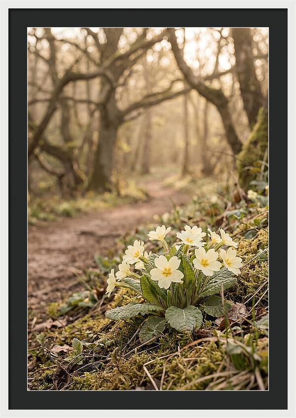 Primrose Cluster In Soft Yellow