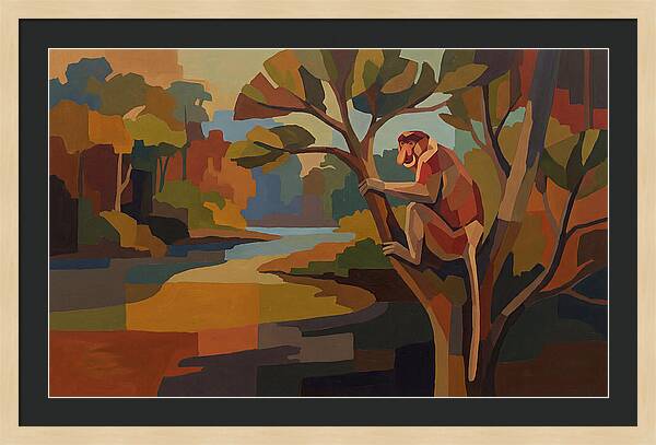 Proboscis Monkey In Borneo