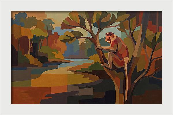 Proboscis Monkey In Borneo