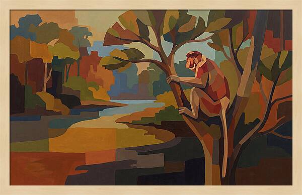 Proboscis Monkey In Borneo