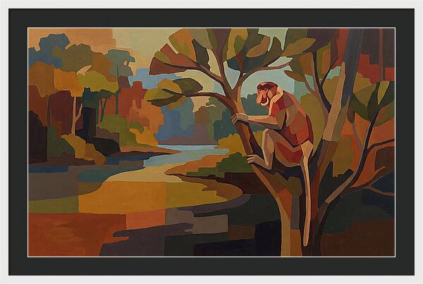 Proboscis Monkey In Borneo